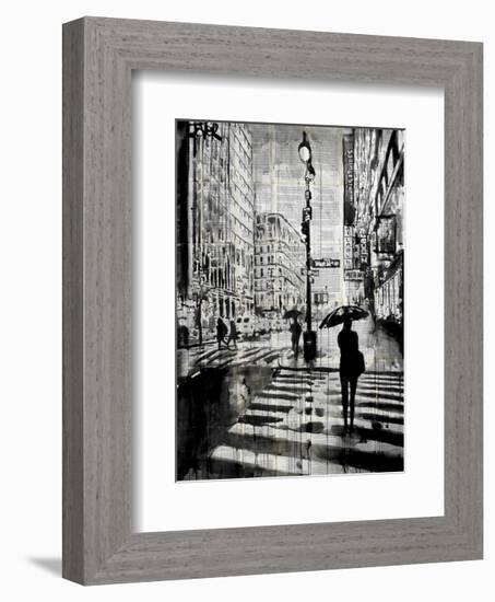 Manhattan Moment-Loui Jover-Framed Art Print