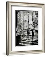 Manhattan Moment-Loui Jover-Framed Art Print