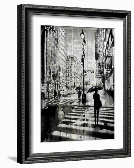 Manhattan Moment-Loui Jover-Framed Art Print