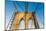 Manhattan, New York, USA. Cables and tower on the Brooklyn Bridge.-Emily Wilson-Mounted Photographic Print