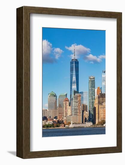 Manhattan, New York, USA. One World Trade Center and the Lower Manhattan skyline.-Emily Wilson-Framed Photographic Print