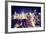 Manhattan Night VI - In the Style of Oil Painting-Philippe Hugonnard-Framed Giclee Print