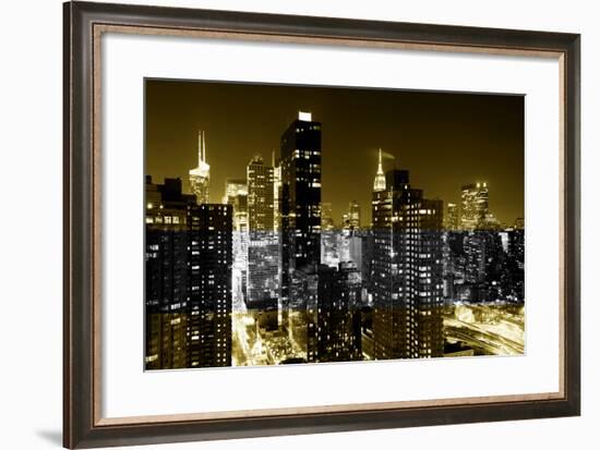 Manhattan Night-Philippe Hugonnard-Framed Photographic Print