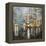 Manhattan Orange Rain-Mark Lague-Framed Stretched Canvas