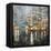 Manhattan Orange Rain-Mark Lague-Framed Stretched Canvas