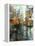 Manhattan Orange Umbrella-Mark Lague-Framed Stretched Canvas