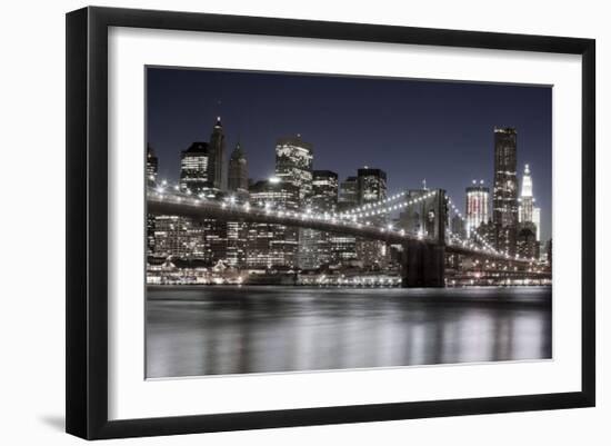 Manhattan Reflections-Jorge Llovet-Framed Giclee Print