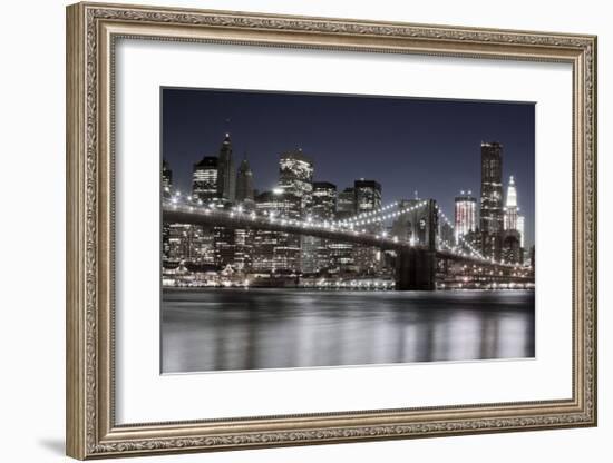 Manhattan Reflections-Jorge Llovet-Framed Giclee Print