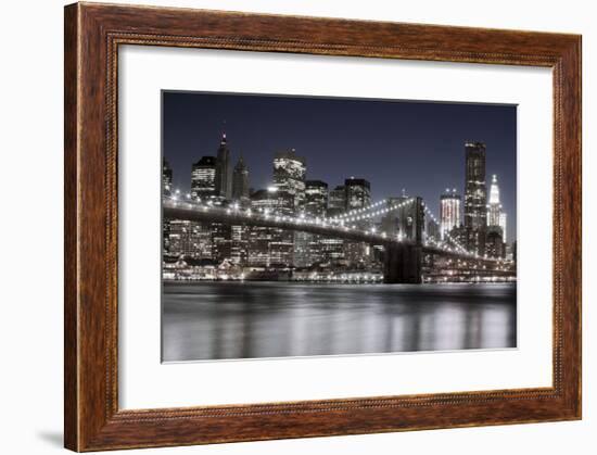 Manhattan Reflections-Jorge Llovet-Framed Giclee Print