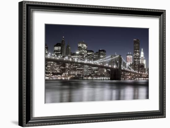 Manhattan Reflections-Jorge Llovet-Framed Giclee Print