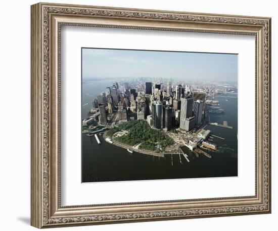 Manhattan's Financial District-David Jay Zimmerman-Framed Photographic Print