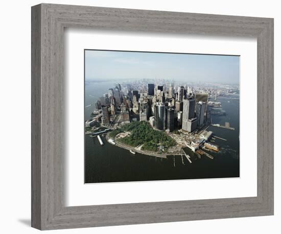 Manhattan's Financial District-David Jay Zimmerman-Framed Photographic Print