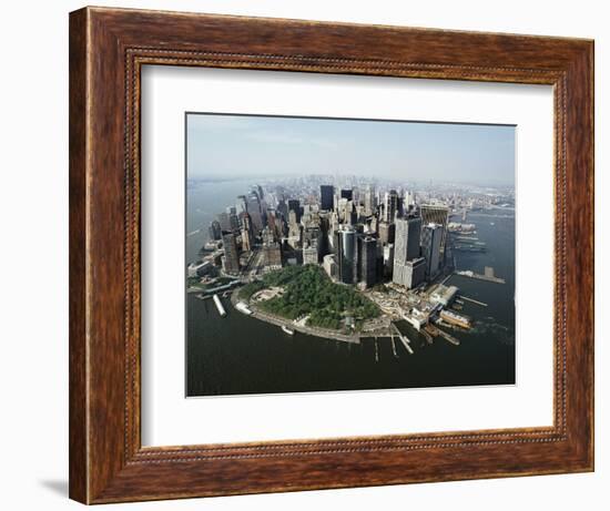 Manhattan's Financial District-David Jay Zimmerman-Framed Photographic Print