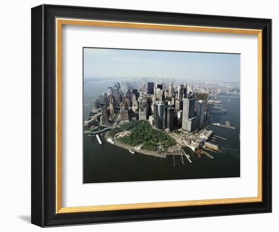 Manhattan's Financial District-David Jay Zimmerman-Framed Photographic Print