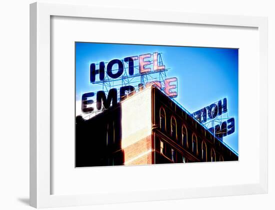Manhattan Shine - Blue Empire-Philippe Hugonnard-Framed Photographic Print