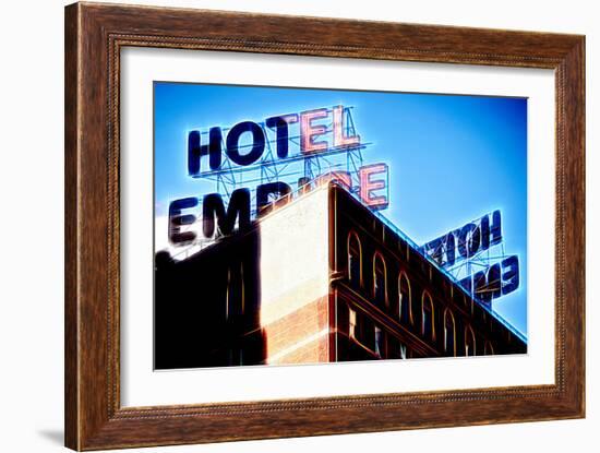 Manhattan Shine - Blue Empire-Philippe Hugonnard-Framed Photographic Print