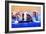 Manhattan Shine - Blue Night-Philippe Hugonnard-Framed Photographic Print