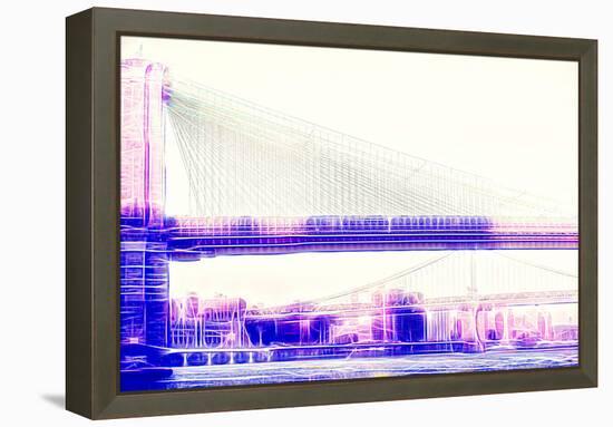 Manhattan Shine - Brooklyn Bridge-Philippe Hugonnard-Framed Premier Image Canvas