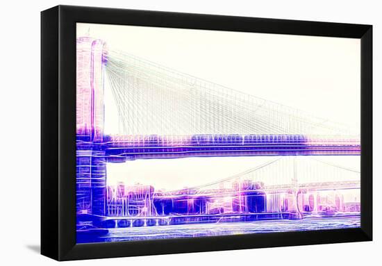 Manhattan Shine - Brooklyn Bridge-Philippe Hugonnard-Framed Premier Image Canvas