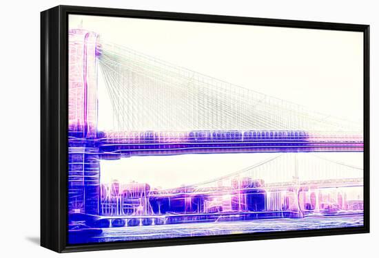 Manhattan Shine - Brooklyn Bridge-Philippe Hugonnard-Framed Premier Image Canvas