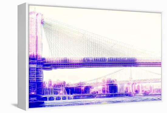 Manhattan Shine - Brooklyn Bridge-Philippe Hugonnard-Framed Premier Image Canvas