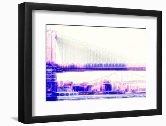 Manhattan Shine - Brooklyn Bridge-Philippe Hugonnard-Framed Photographic Print