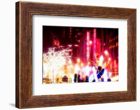 Manhattan Shine - Christmas Lights-Philippe Hugonnard-Framed Photographic Print