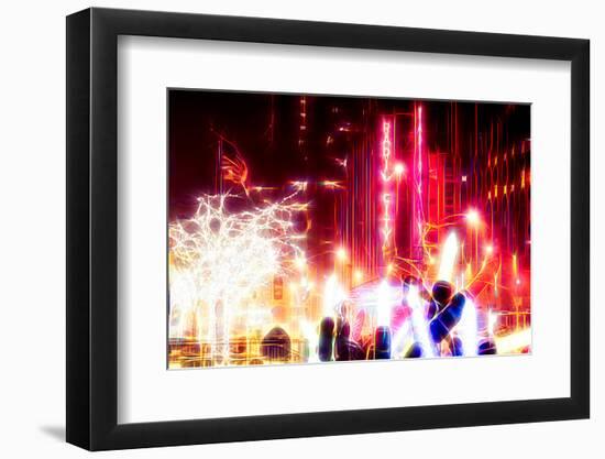 Manhattan Shine - Christmas Lights-Philippe Hugonnard-Framed Photographic Print