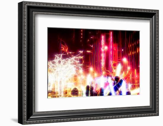 Manhattan Shine - Christmas Lights-Philippe Hugonnard-Framed Photographic Print