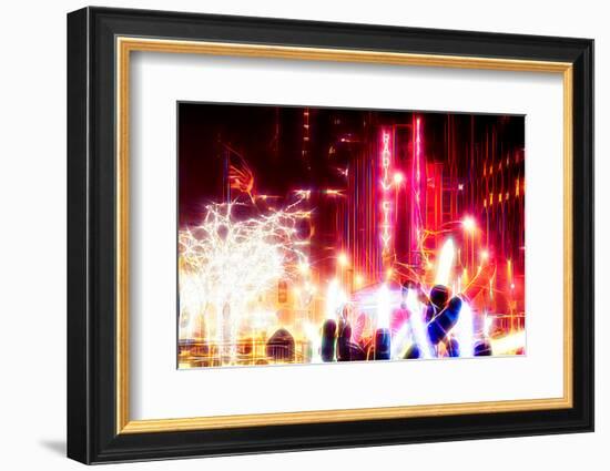 Manhattan Shine - Christmas Lights-Philippe Hugonnard-Framed Photographic Print