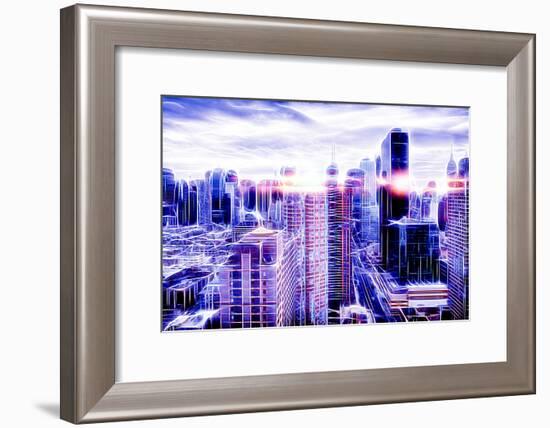 Manhattan Shine - Electric Cloud-Philippe Hugonnard-Framed Photographic Print