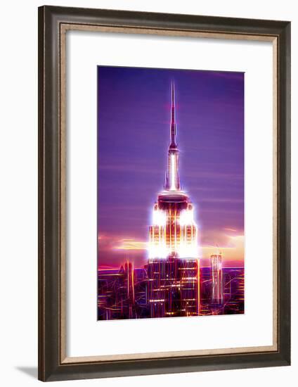 Manhattan Shine - Empire State Building-Philippe Hugonnard-Framed Photographic Print