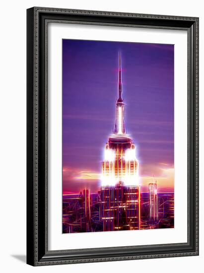 Manhattan Shine - Empire State Building-Philippe Hugonnard-Framed Photographic Print