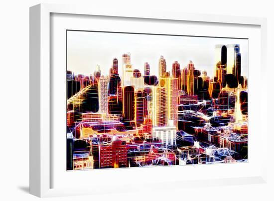 Manhattan Shine - Midtown Sunset II-Philippe Hugonnard-Framed Photographic Print