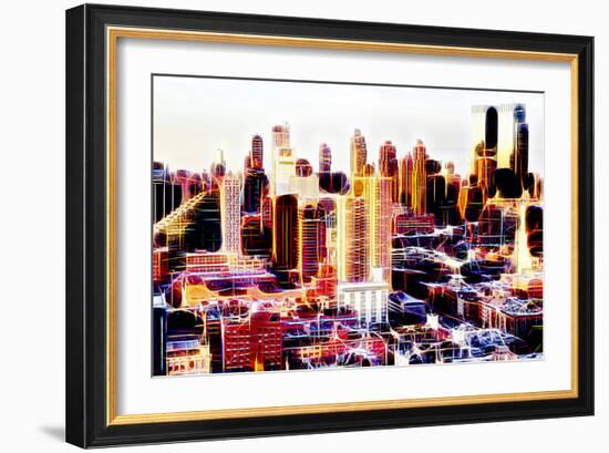 Manhattan Shine - Midtown Sunset II-Philippe Hugonnard-Framed Photographic Print