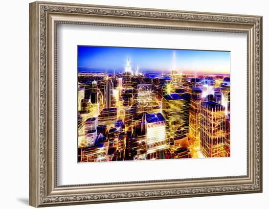 Manhattan Shine - New York Vision-Philippe Hugonnard-Framed Photographic Print