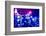 Manhattan Shine - Night Blue-Philippe Hugonnard-Framed Photographic Print