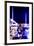 Manhattan Shine - Night Dark blue-Philippe Hugonnard-Framed Photographic Print