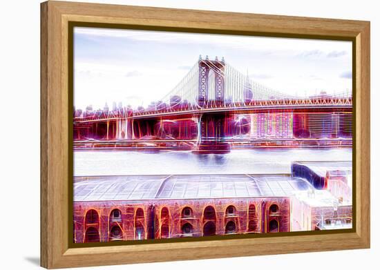 Manhattan Shine - NY Bridge-Philippe Hugonnard-Framed Premier Image Canvas