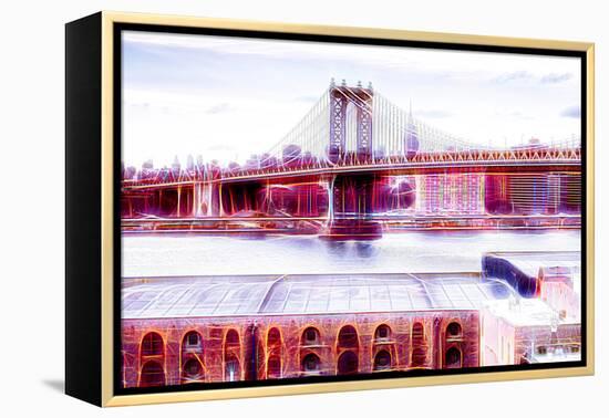 Manhattan Shine - NY Bridge-Philippe Hugonnard-Framed Premier Image Canvas