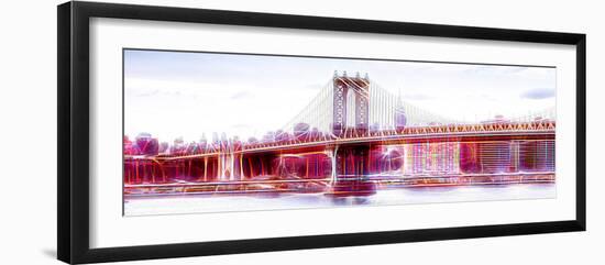 Manhattan Shine - NYC Bridge-Philippe Hugonnard-Framed Photographic Print