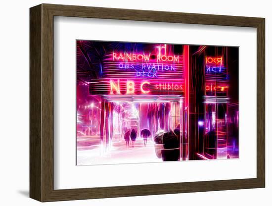 Manhattan Shine - Pink Night-Philippe Hugonnard-Framed Photographic Print