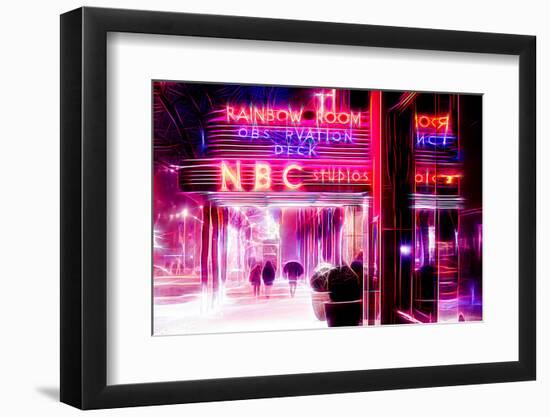 Manhattan Shine - Pink Night-Philippe Hugonnard-Framed Photographic Print