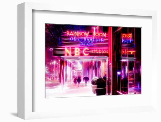 Manhattan Shine - Pink Night-Philippe Hugonnard-Framed Photographic Print