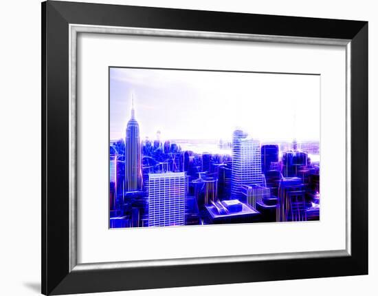 Manhattan Shine - Purple City-Philippe Hugonnard-Framed Photographic Print