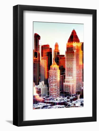 Manhattan Shine - Reflections II-Philippe Hugonnard-Framed Photographic Print