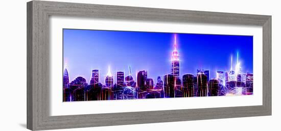 Manhattan Shine - Royal Blue Night-Philippe Hugonnard-Framed Photographic Print