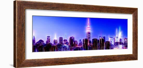 Manhattan Shine - Royal Blue Night-Philippe Hugonnard-Framed Photographic Print