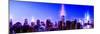 Manhattan Shine - Royal Blue Night-Philippe Hugonnard-Mounted Photographic Print