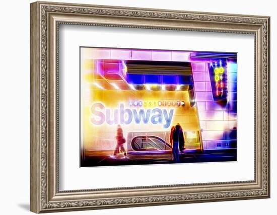 Manhattan Shine - Subway-Philippe Hugonnard-Framed Photographic Print